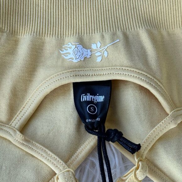 Civil Regime Pastel Yellow Kelly Seamless Bra Size Small - Picture 6 of 6